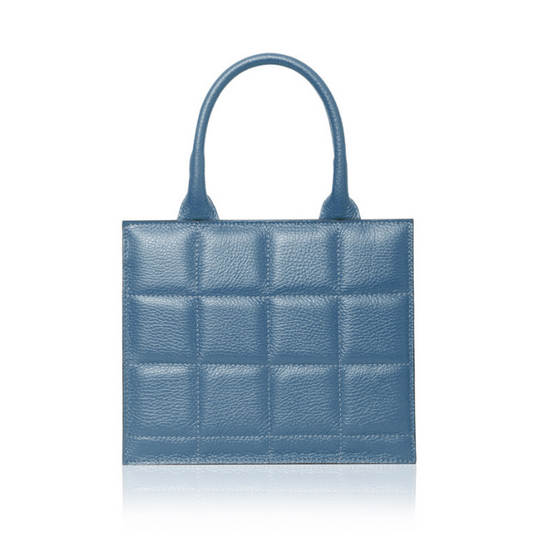 Blue Quilted Leather Grab Bag - Moritz