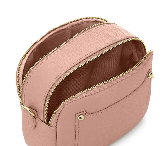 BEST SELLER Trendy Leather Double Zip Bag In Numerous Colours - Victoria