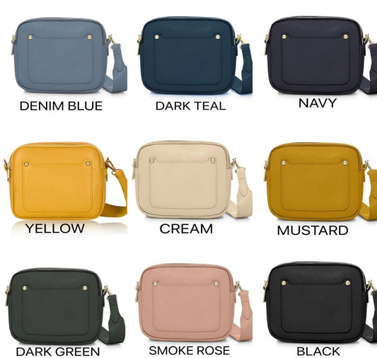 BEST SELLER Trendy Leather Double Zip Bag In Numerous Colours - Victoria
