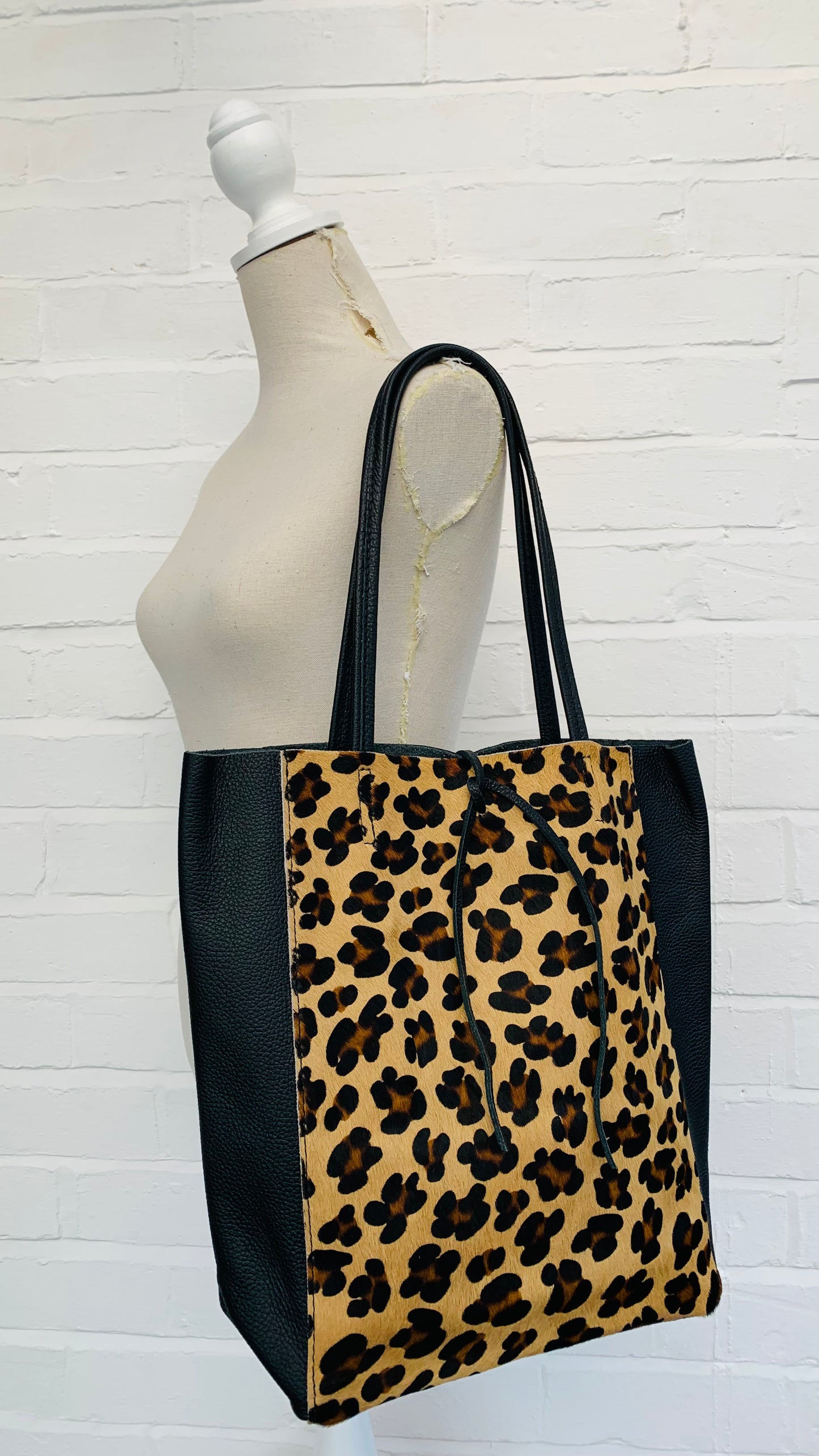 Leopard Print Hair On Hide Tote Bag - Mylie