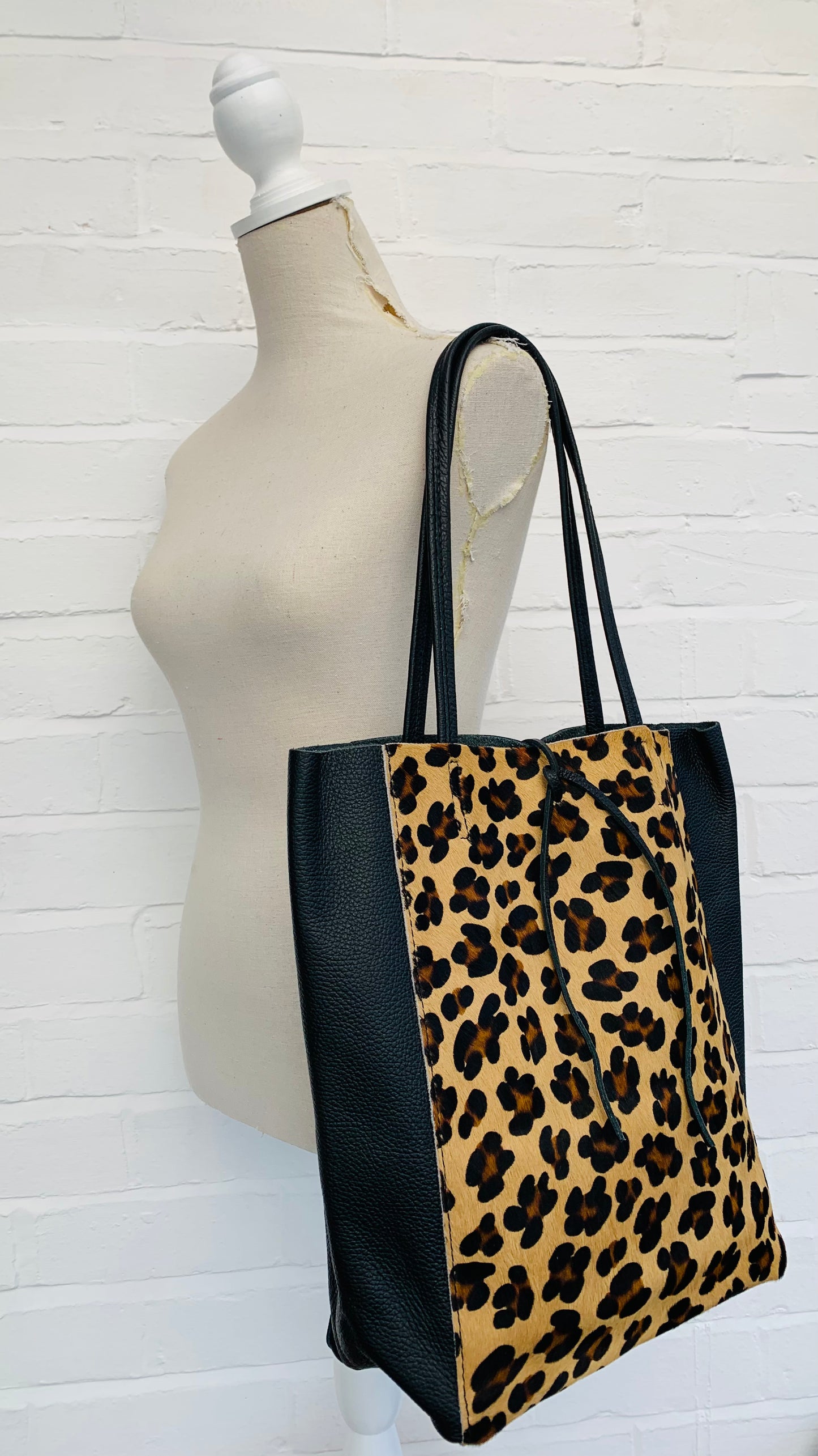 Leopard Print Hair On Hide Tote Bag - Mylie