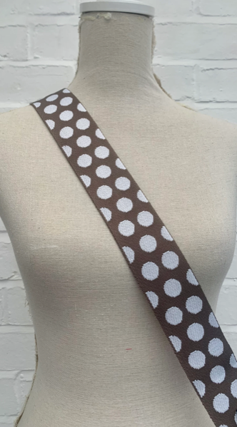 Taupe Spotty Bag Strap