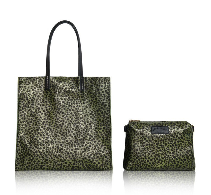 Green Cheetah 2 in 1 Shopper bag - Houston