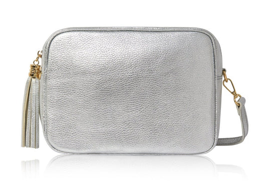 Silver Large Crossbody Bag - Darcy