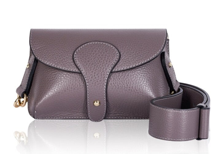 Cinder Leather Compact Crossbody Bag - Vogue