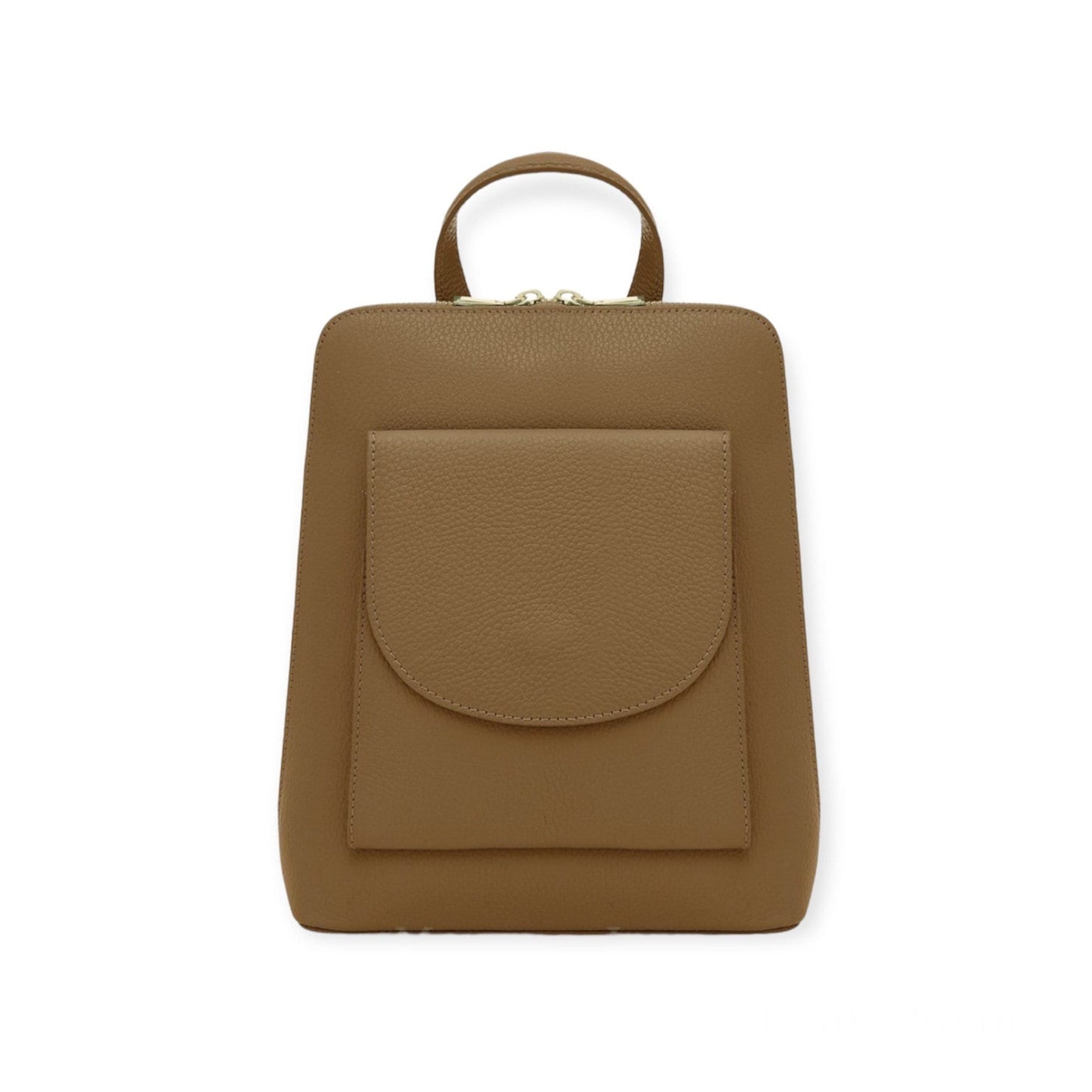 Taupe Stylish Leather Backpack