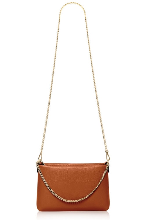 Tan Leather Multiway Chain Bag - Constance